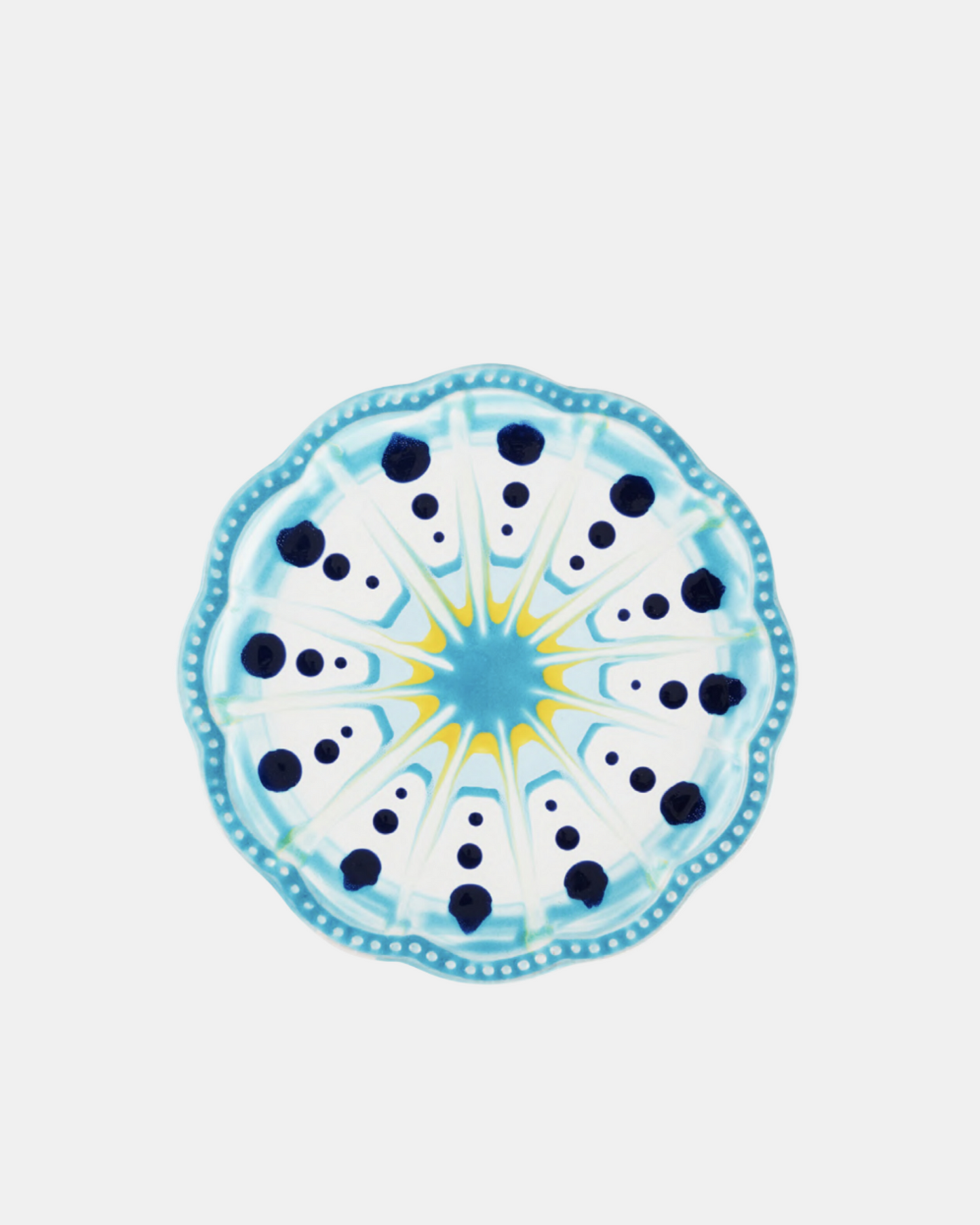 Alegria dessert plate blue by Aquazzura