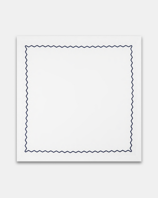 Portofino Round Napkin Blue by Aquazzura