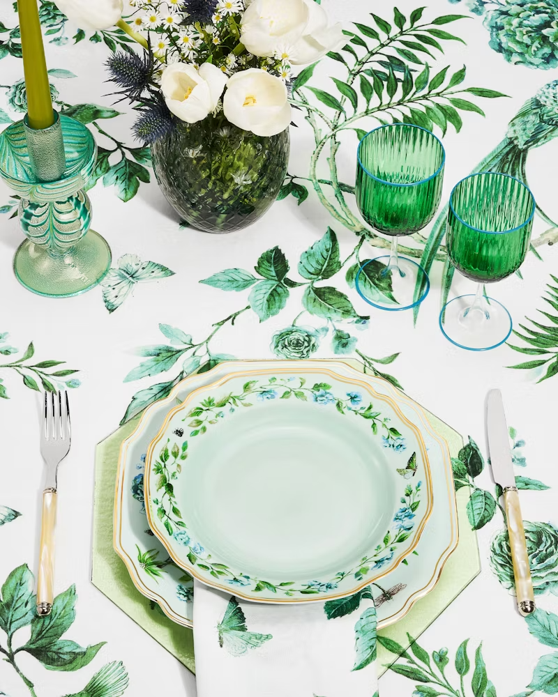 Secret garden Collection Set Of 2 plato ensalada y postre