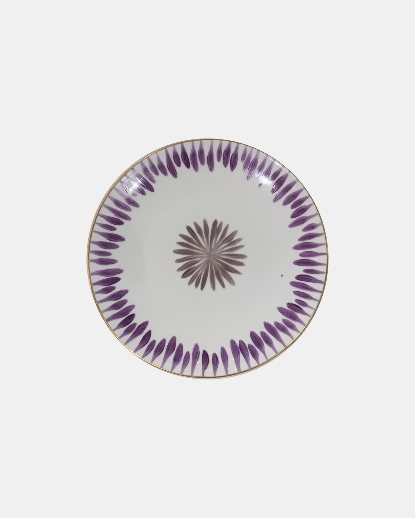 Allee De Cypres Salad Plate Purple & Gray