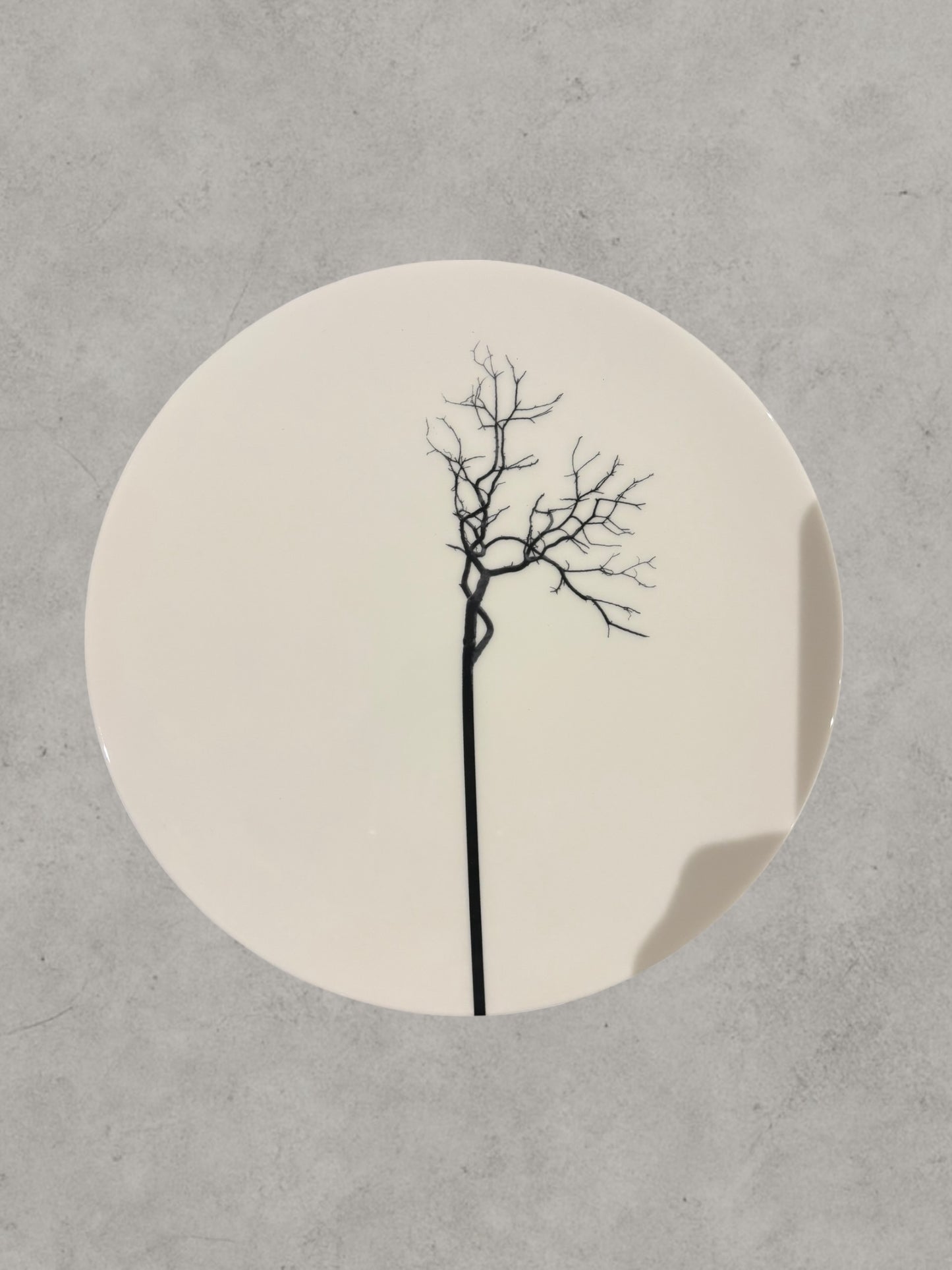 Plato llano Árbol negro