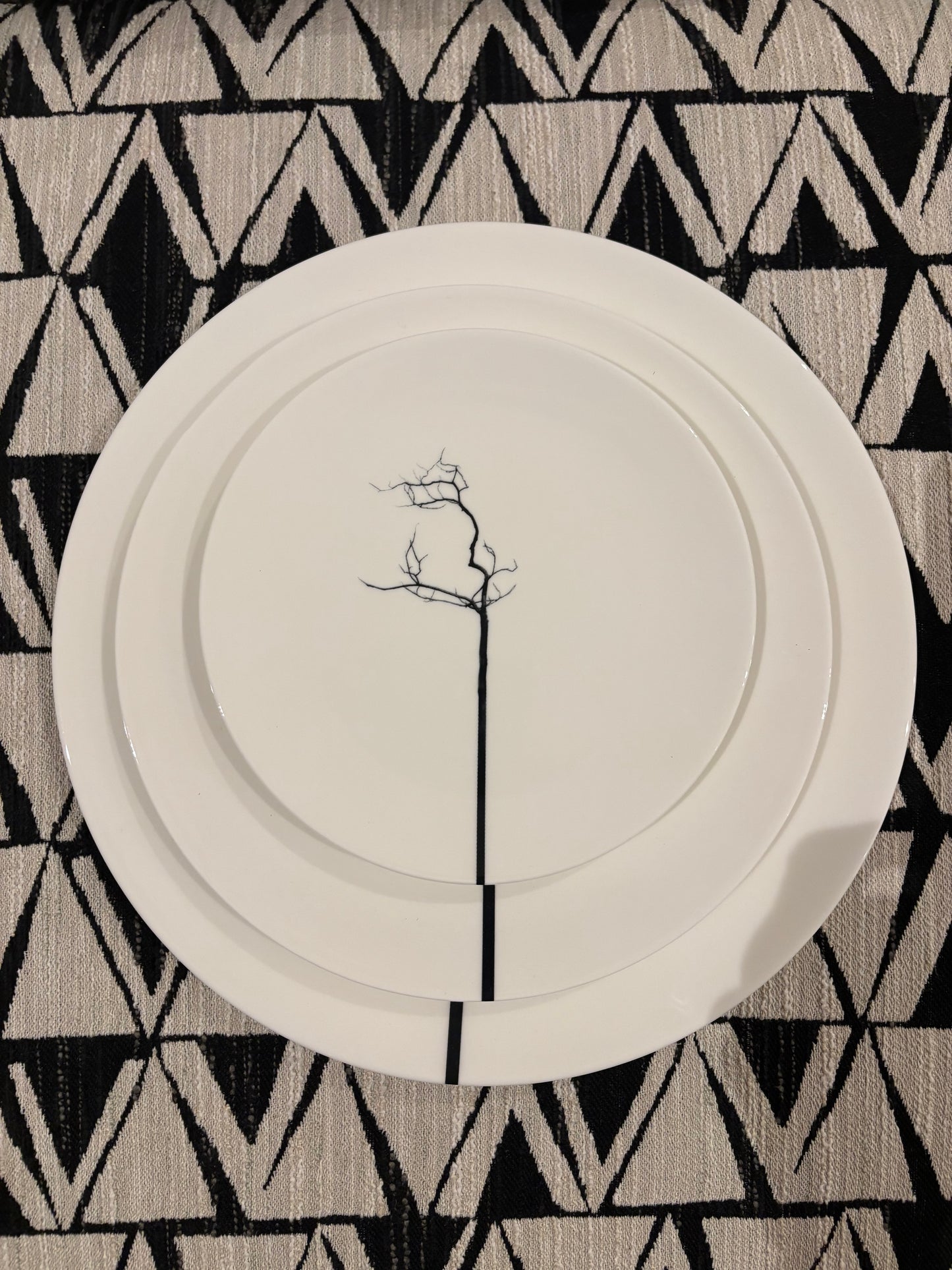 Platos pan árbol negro