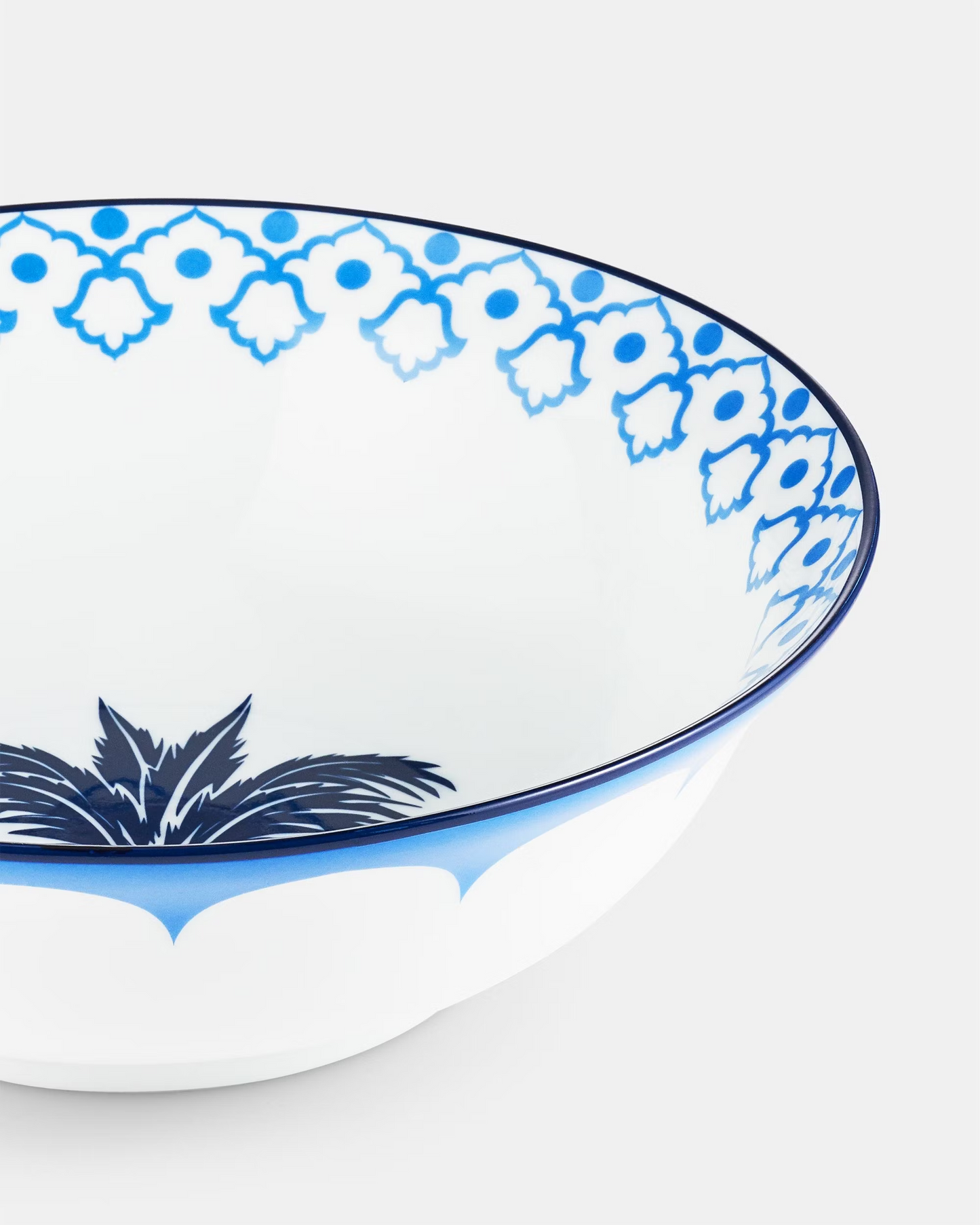 Jaipur round salad bowl by Aquazzura