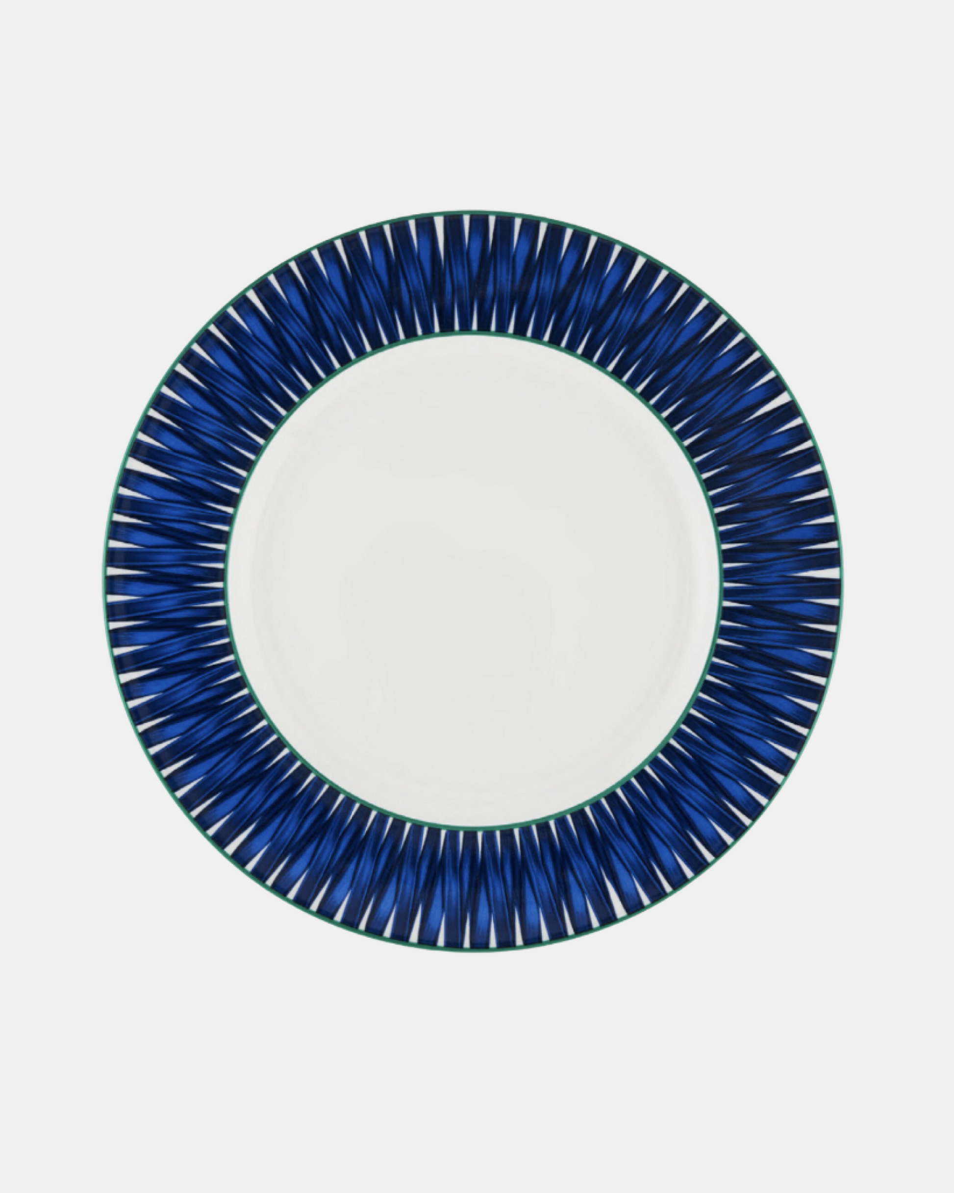 Riviera dinner plate green&blue by Aquazzura