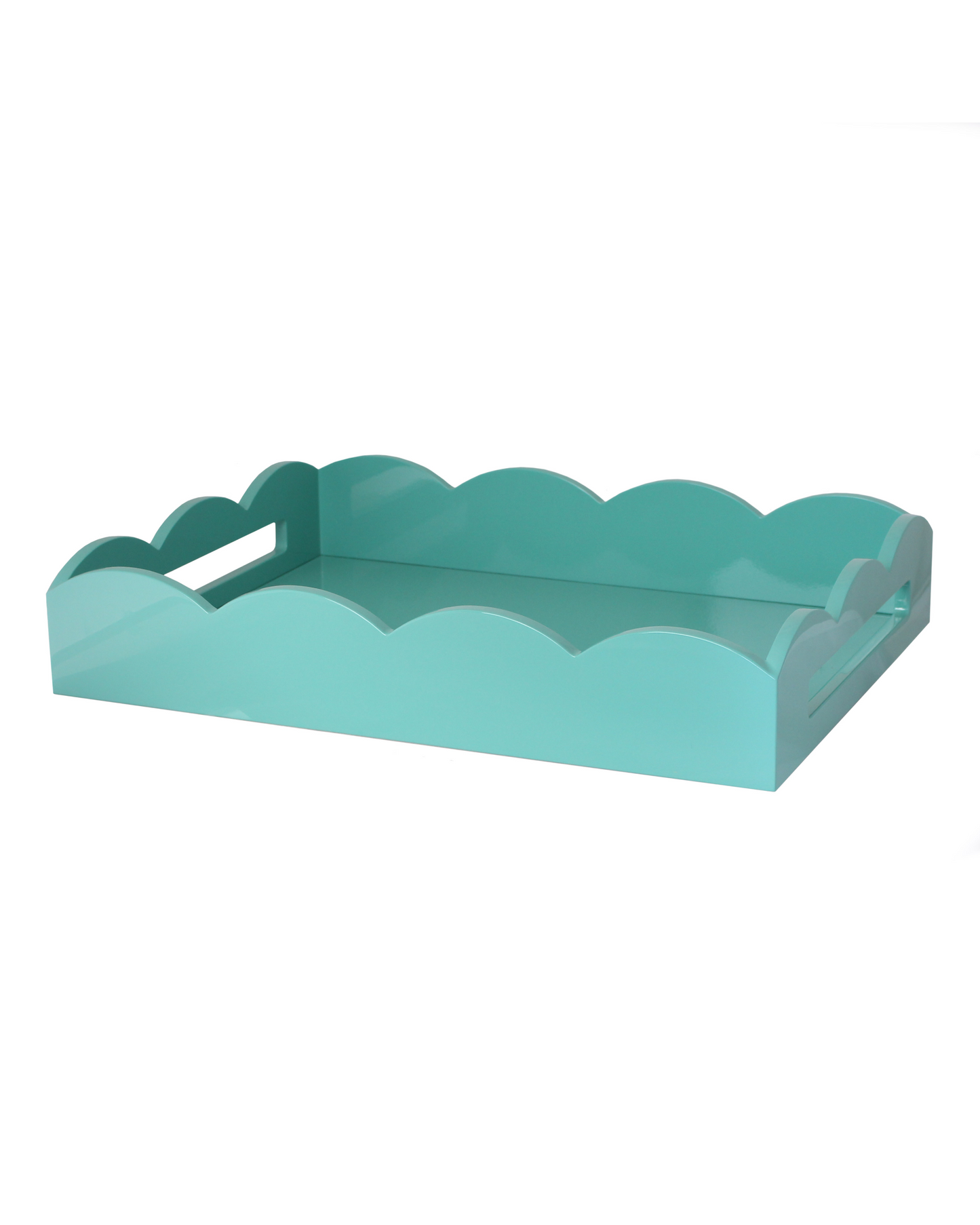 Ottoman Tray with Scalloped Edge - Small