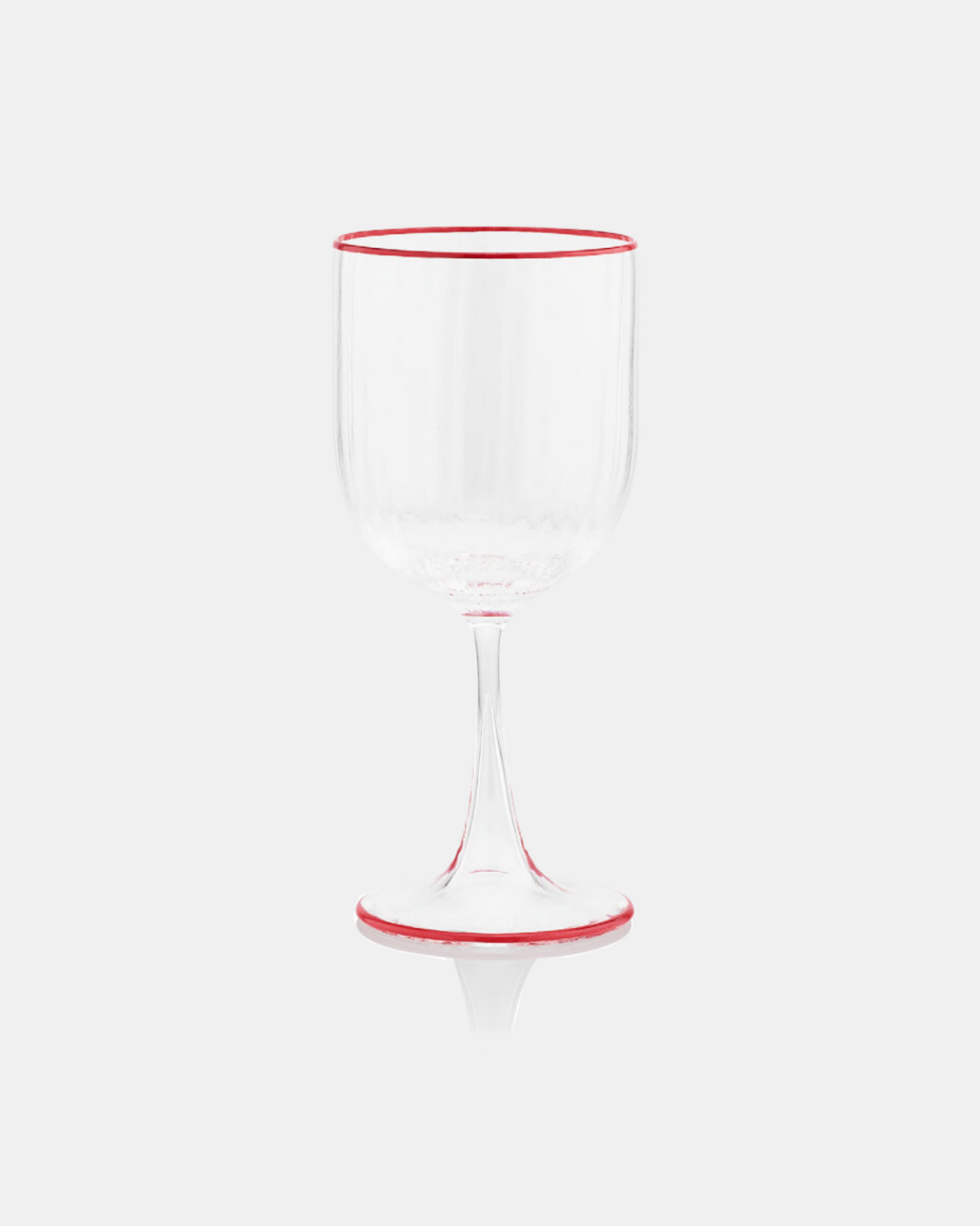 Murano striped wine glass coral by Aquazzura