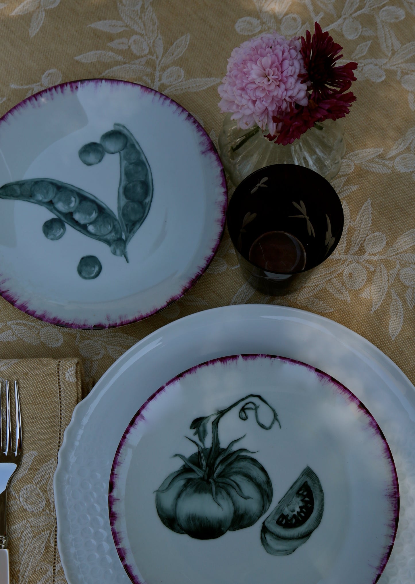 Hand Painted Porcelain Plates